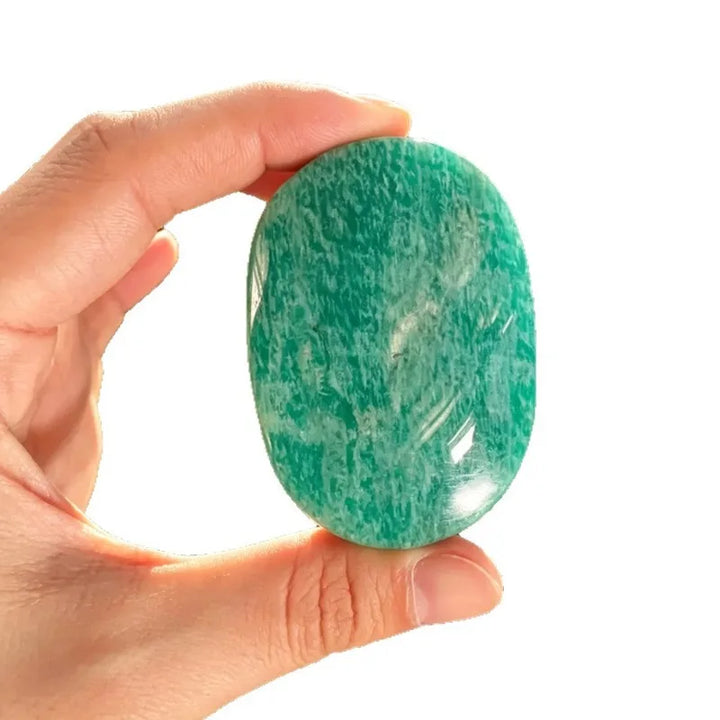 Amazonite Crystal Polished Palm Stone