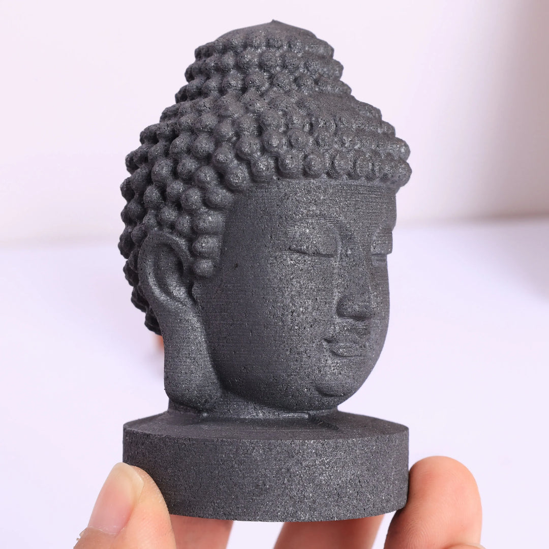 Shungite Crystal Carved Buddha Statue