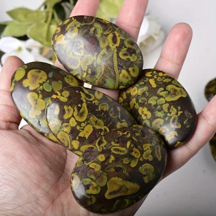 Ajooba Jasper Crystal Polished Palm Stone