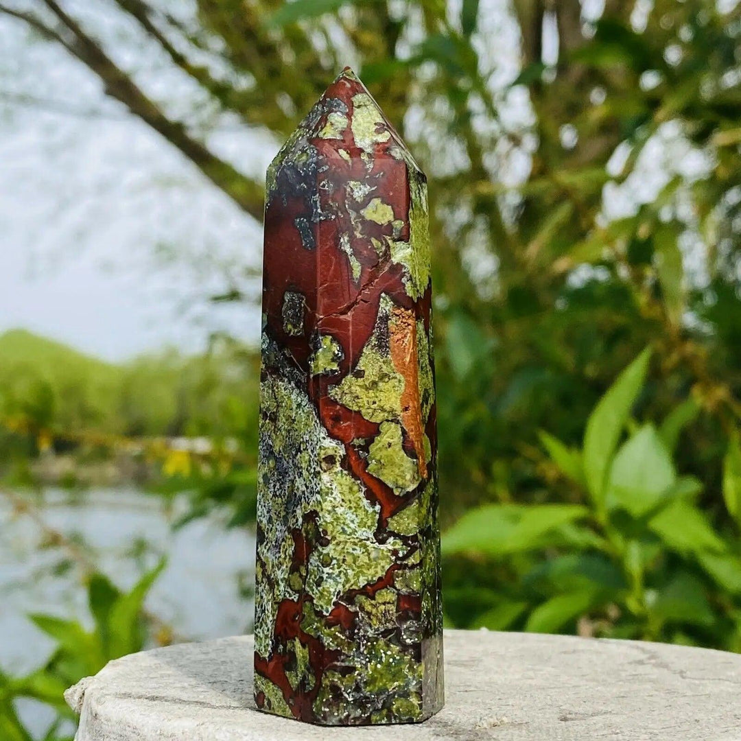 Dragon Blood Stone Crystal Tower Healing Obelisk Point