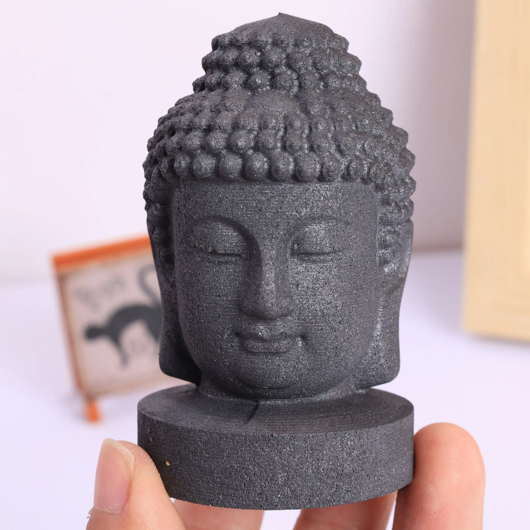 Shungite Crystal Carved Buddha Statue