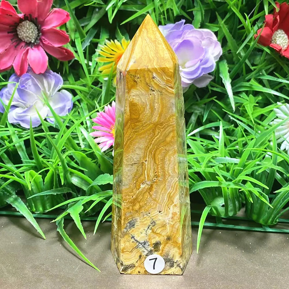 Agate Crystal Polished Tower