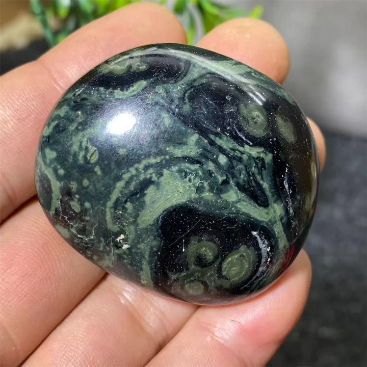 Natural Kambaba Jasper Crystal Polished Palm Stone