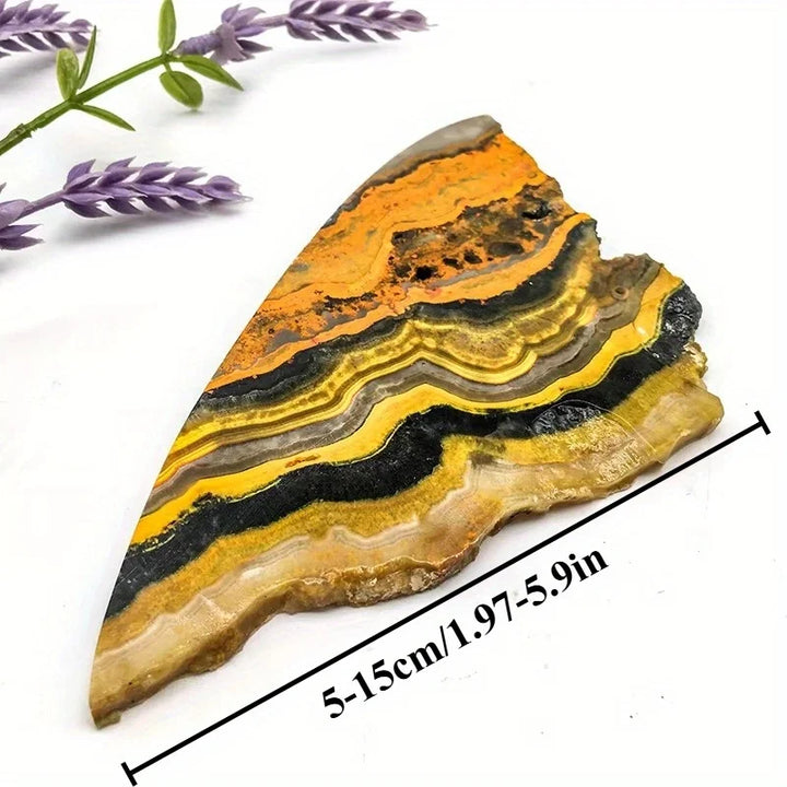 Bumblebee Jasper Crystal Polished Slab Specimen