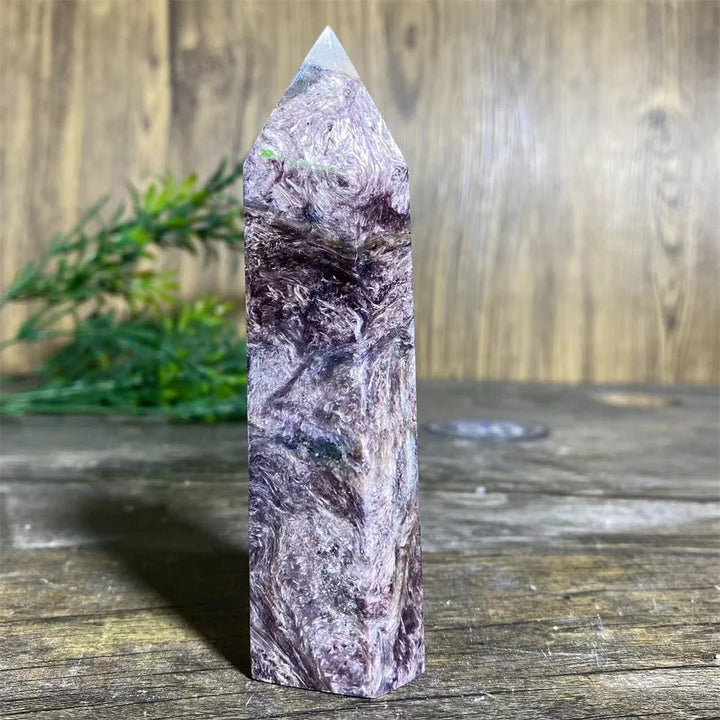 Charoite Crystal Tower Natural Stone Wand Specimen