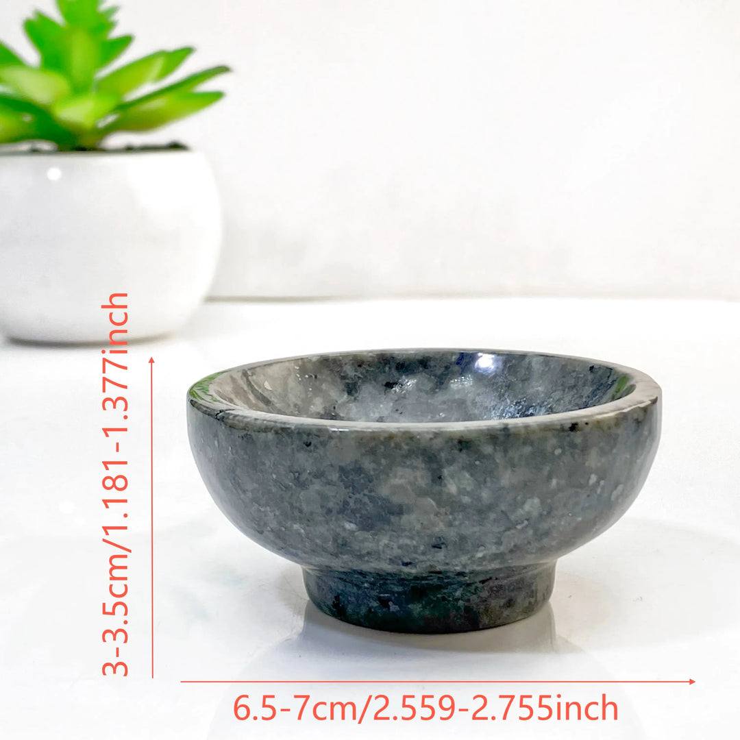 Yooperlite Crystal Bowl UV Reactive Glowing Stone Dish