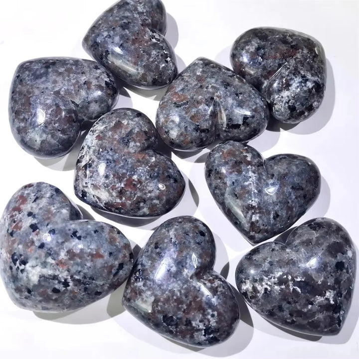 Yooperlite Crystal Heart Stone UV Reactive