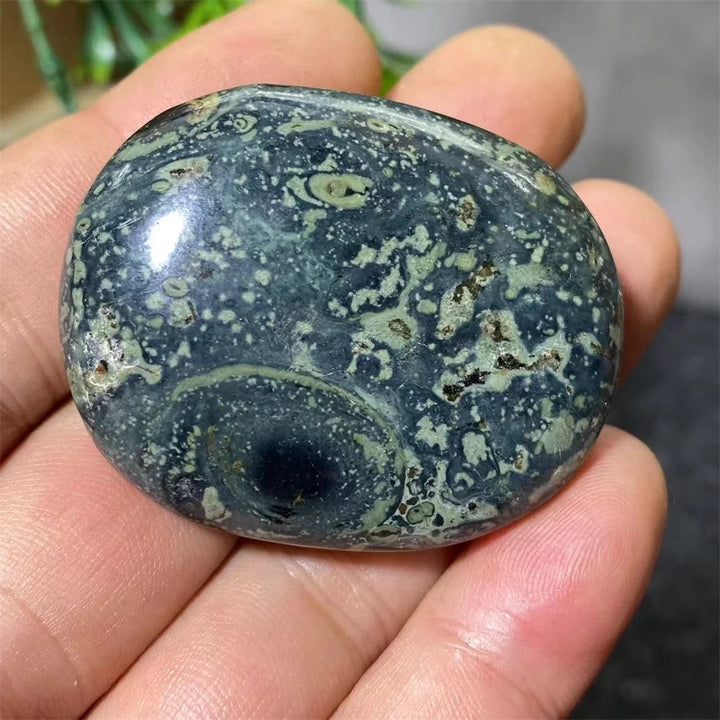 Natural Kambaba Jasper Crystal Polished Palm Stone
