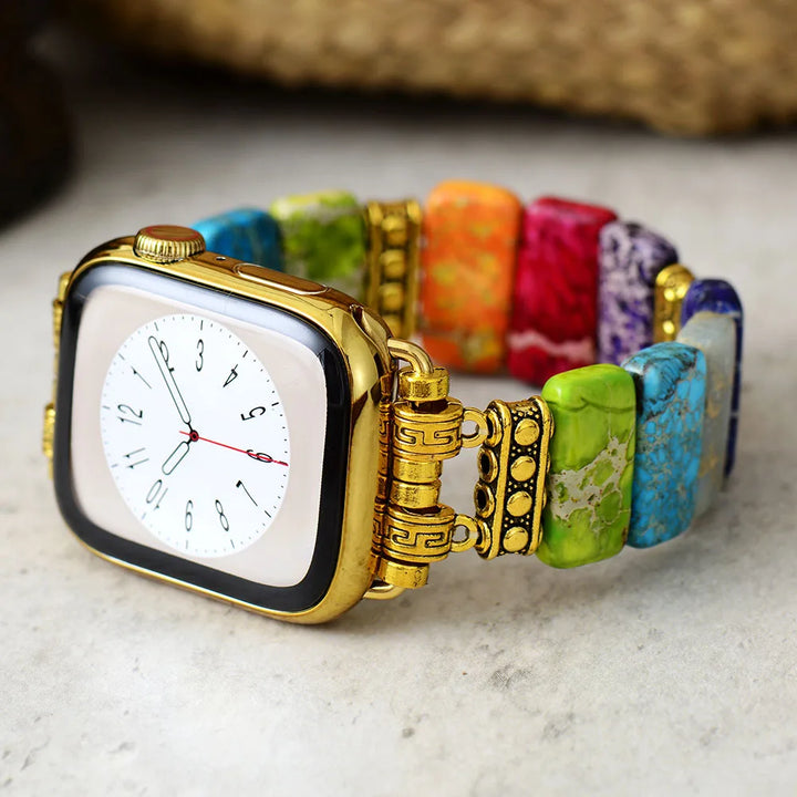 7 Chakra Imperial Jasper Apple iWatch Band