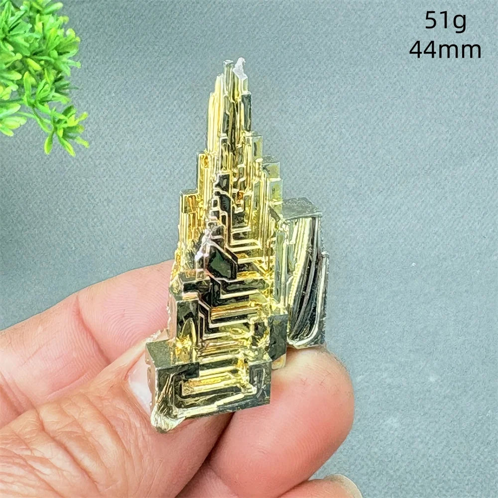 Rainbow Bismuth Crystal Pyramid Collector Specimen