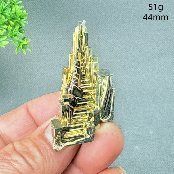 Rainbow Bismuth Crystal Pyramid Collector Specimen