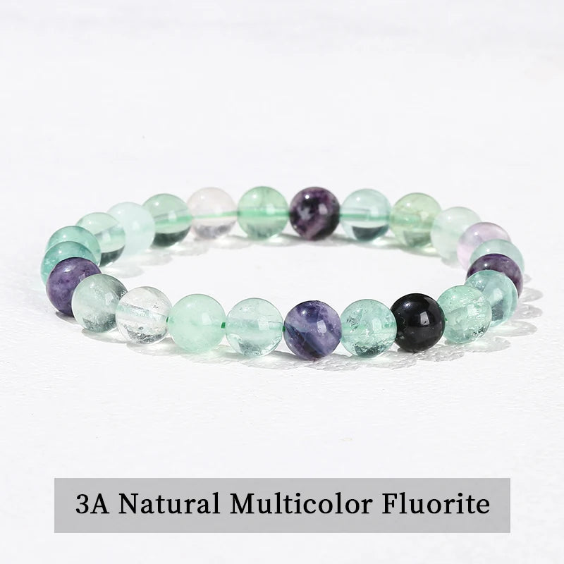 Natural Stone Beaded Bracelet in 30+ Crystal Varieties