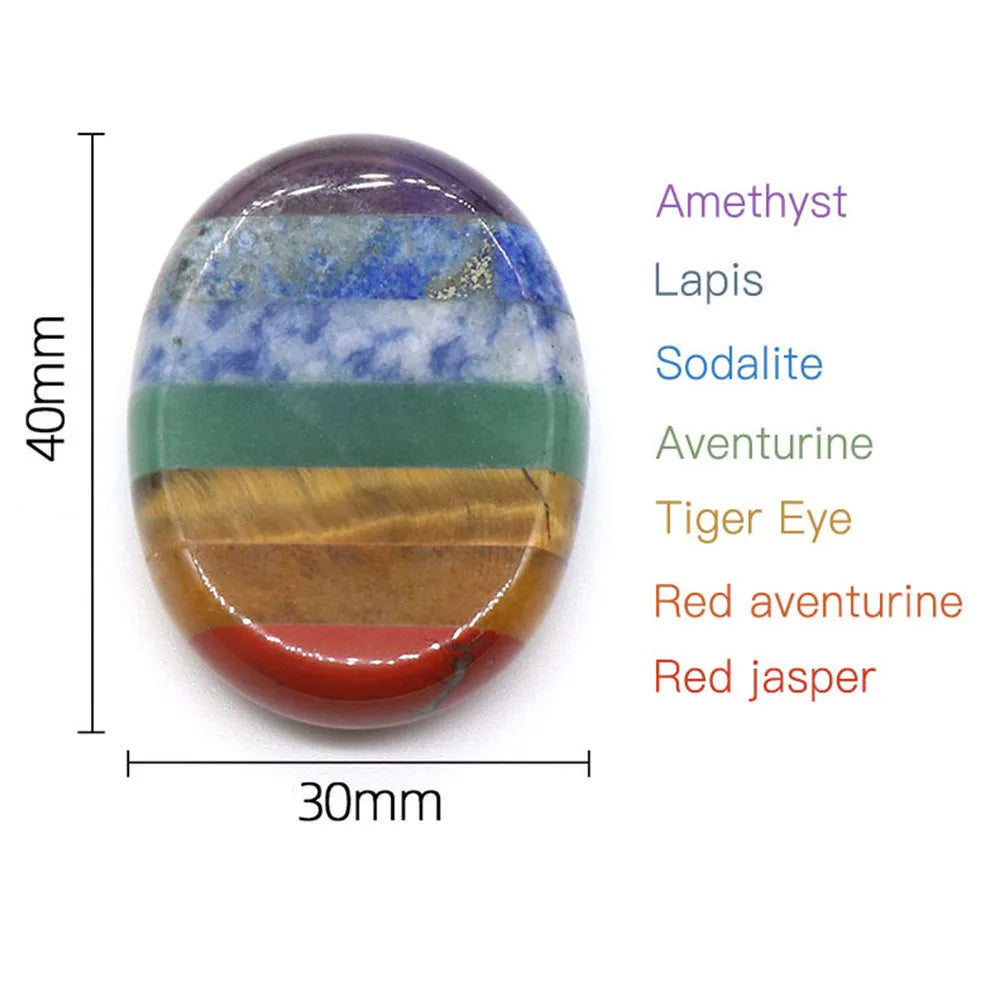 Seven Chakra Crystal Fused Polished Stone Collection