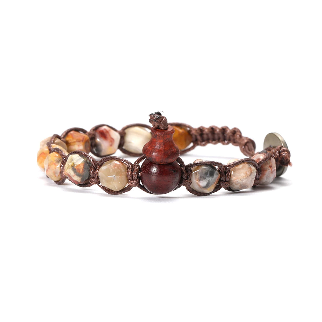 Natural Stone Handwoven Adjustable Unisex Bracelet