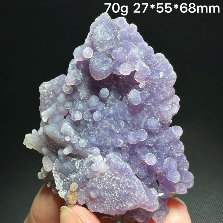Grape Agate Crystal Cluster Botryoidal Geode Specimen