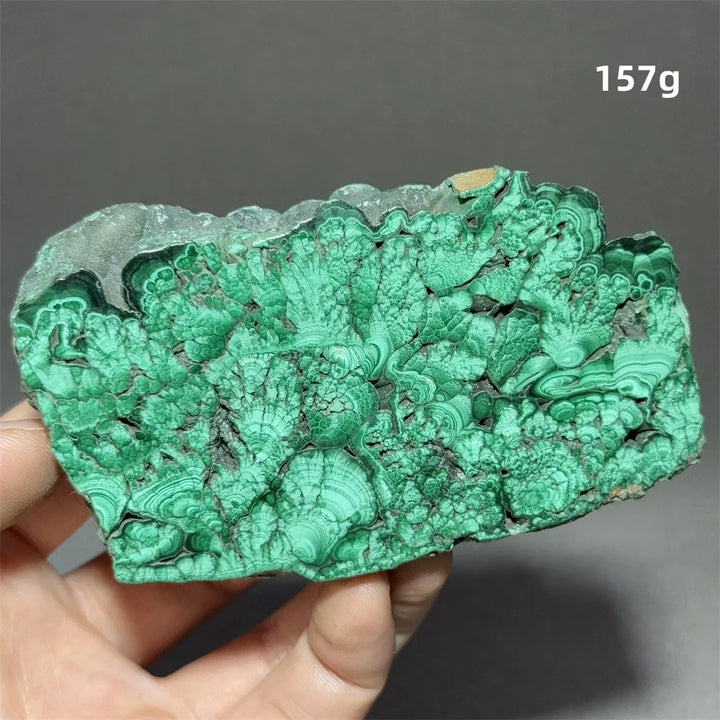 Malachite Raw Crystal Natural Stone Slice Mineral Slab