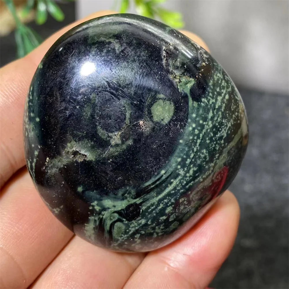 Natural Kambaba Jasper Crystal Polished Palm Stone