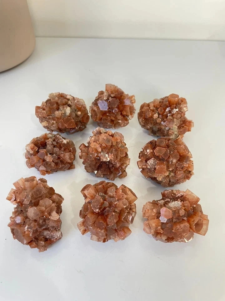 Aragonite Natural "Sputnik" Crystal Cluster Specimen from Morocco