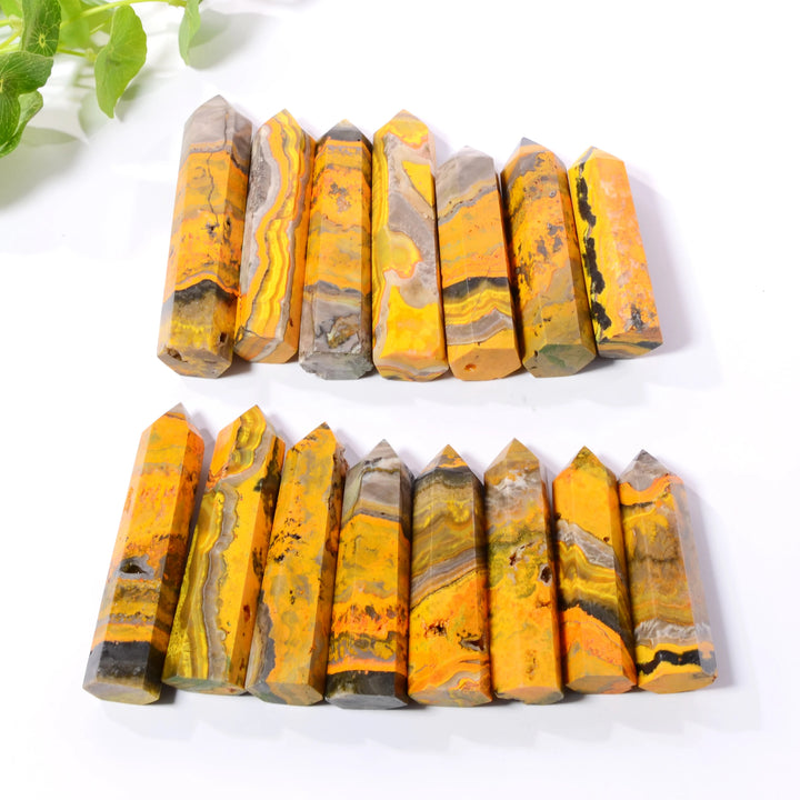 Bumblebee Jasper Crystal Tall Towers