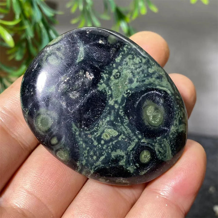 Natural Kambaba Jasper Crystal Polished Palm Stone