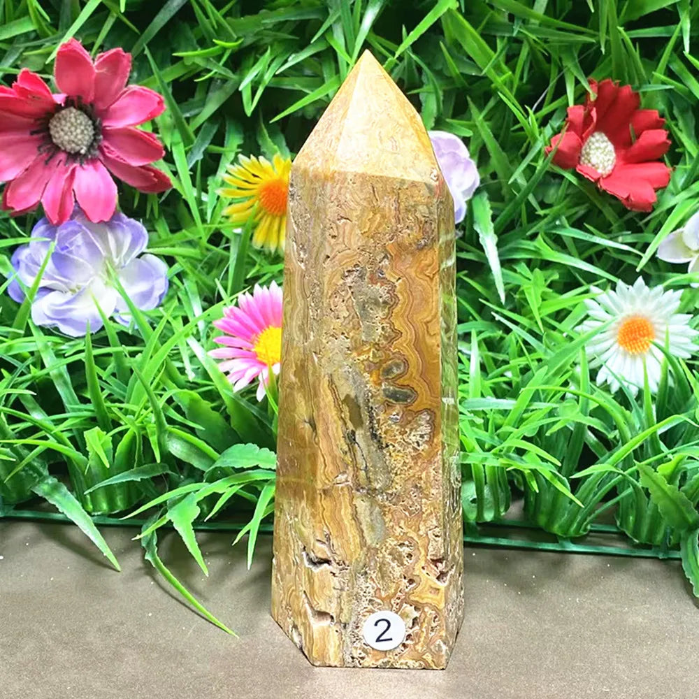 Agate Crystal Polished Tower