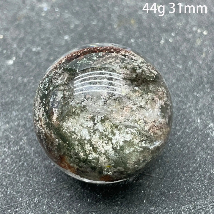 Green Phantom Garden Quartz Sphere