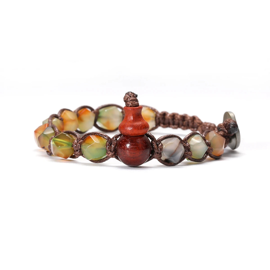 Natural Stone Handwoven Adjustable Unisex Bracelet
