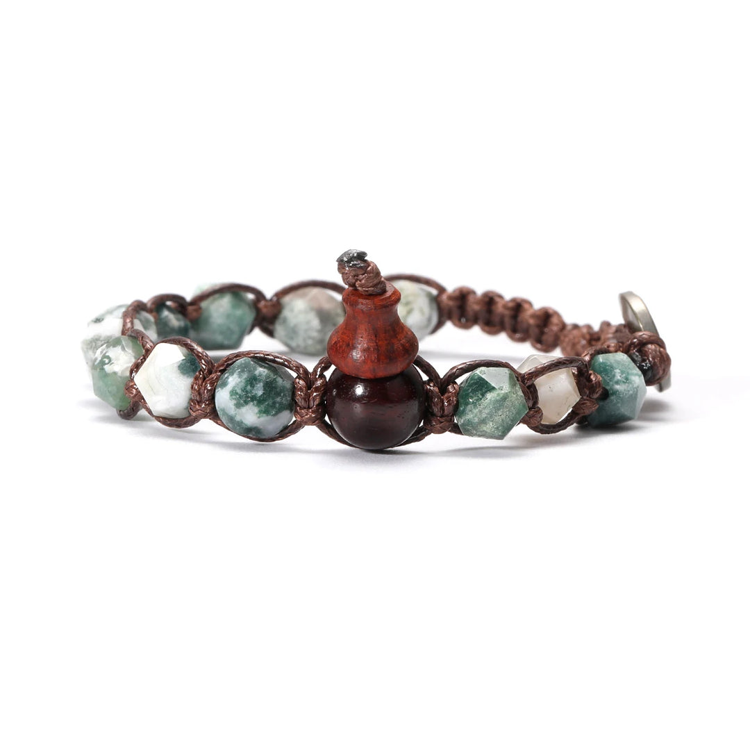 Natural Stone Handwoven Adjustable Unisex Bracelet
