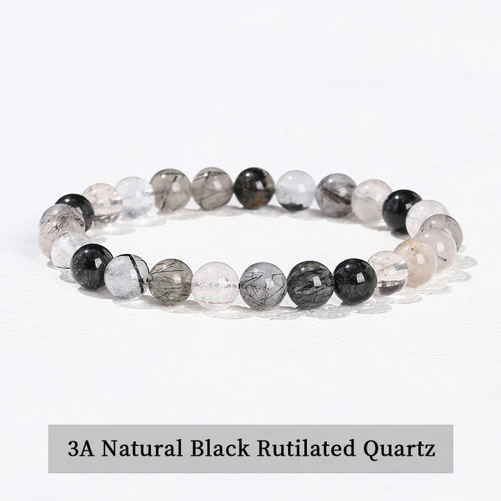 Natural Stone Beaded Bracelet in 30+ Crystal Varieties