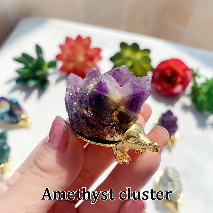 Crystal Hedgehog Figurine