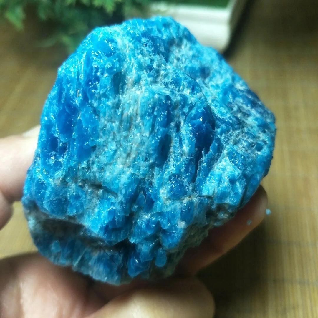 Blue Apatite Raw Crystal Specimen