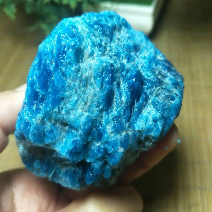 Blue Apatite Raw Crystal Specimen