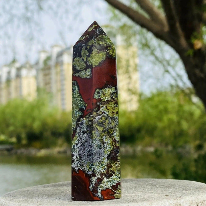 Dragon Blood Stone Crystal Tower Healing Obelisk Point