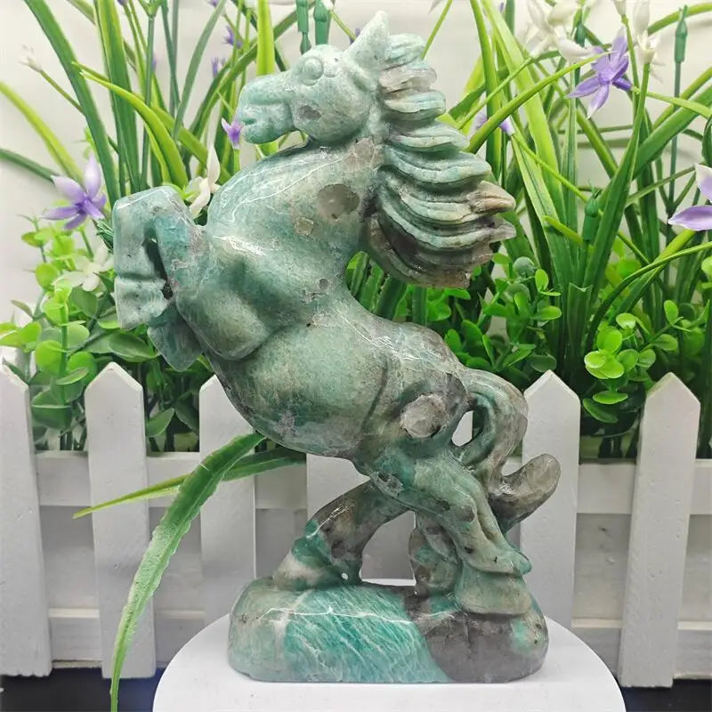 Amazonite Crystal Carved Horse