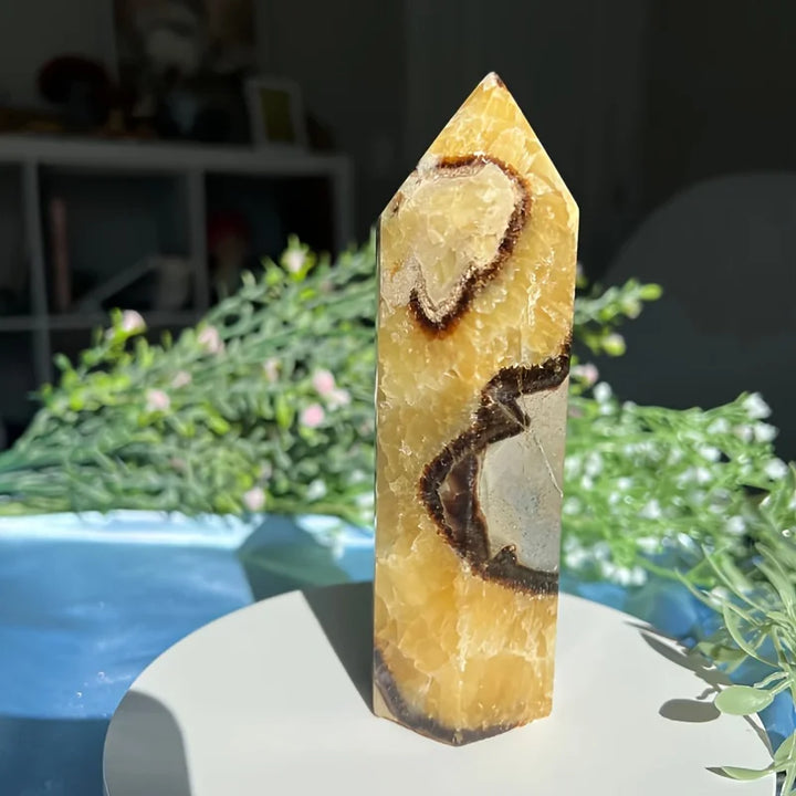 Septarian Stone Crystal Tower