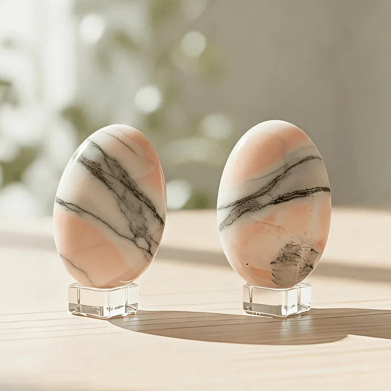 Orange Sunstone Crystal Polished Palm Stone