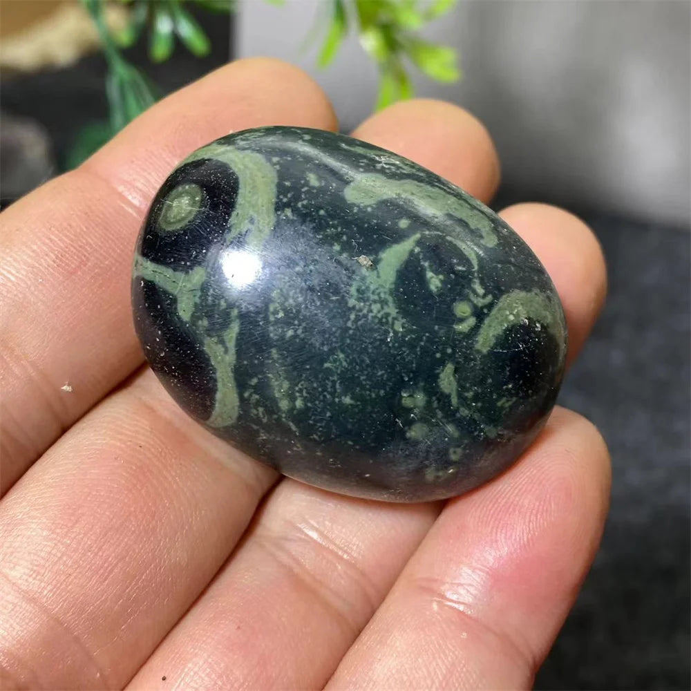 Natural Kambaba Jasper Crystal Polished Palm Stone