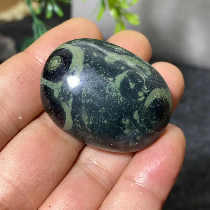 Natural Kambaba Jasper Crystal Polished Palm Stone