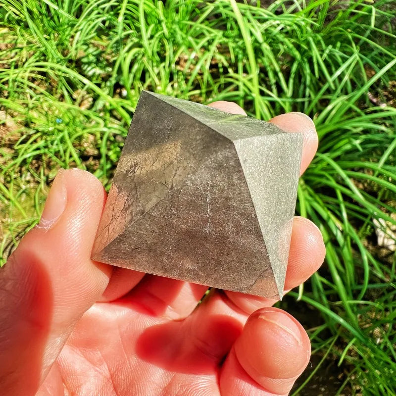Pyrite Crystal Pyramid for Manifestation and Abundance