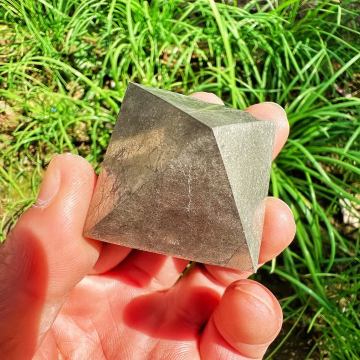Pyrite Crystal Pyramid for Manifestation and Abundance