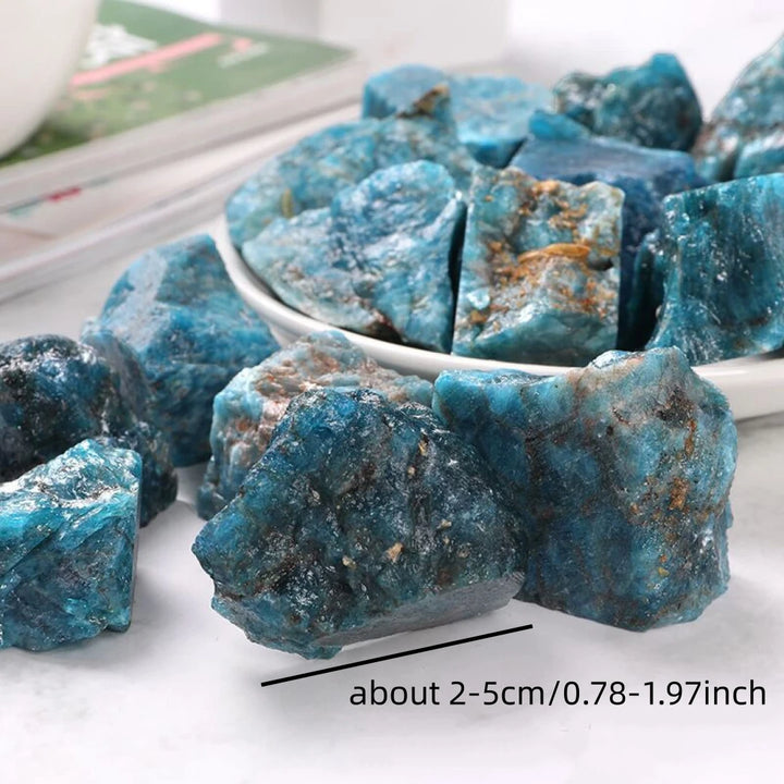 Blue Apatite Raw Crystal Chunk