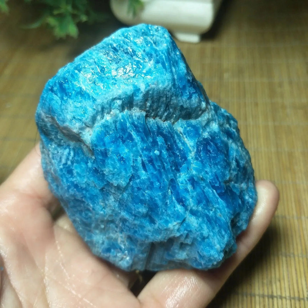 Blue Apatite Raw Crystal Specimen