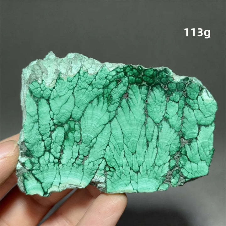 Malachite Raw Crystal Natural Stone Slice Mineral Slab