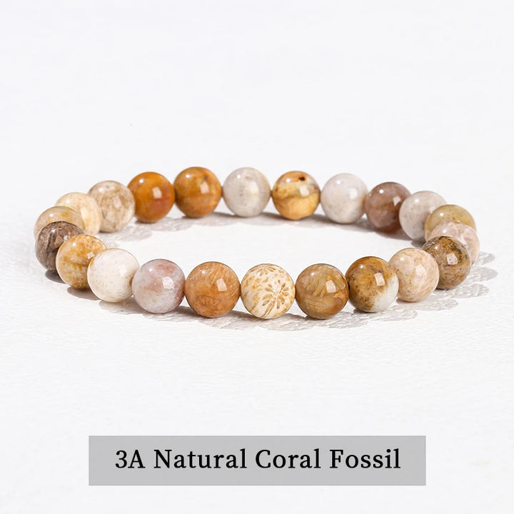 Natural Stone Beaded Bracelet in 30+ Crystal Varieties