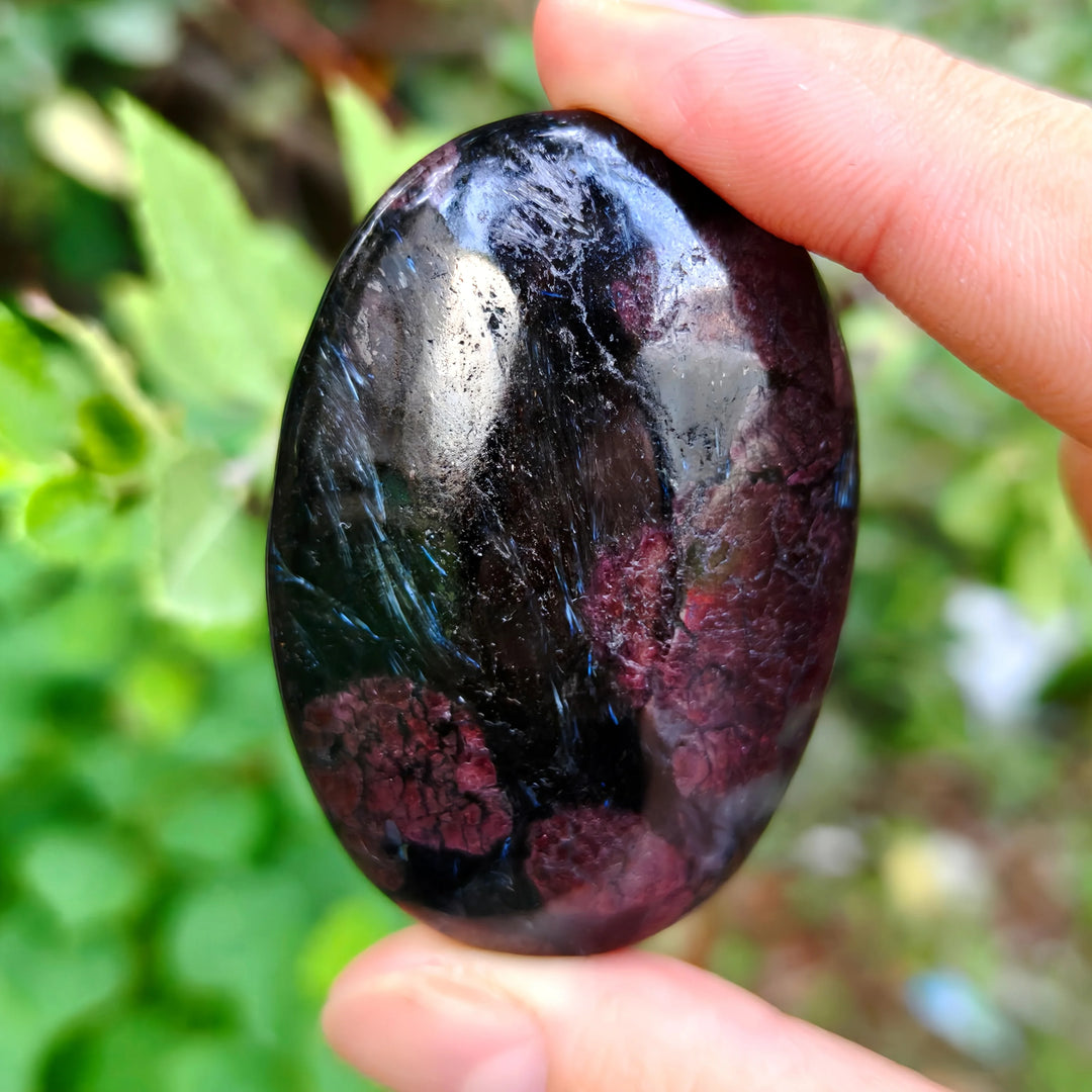 Firework Garnet Crystal Palm Stone (Rare)