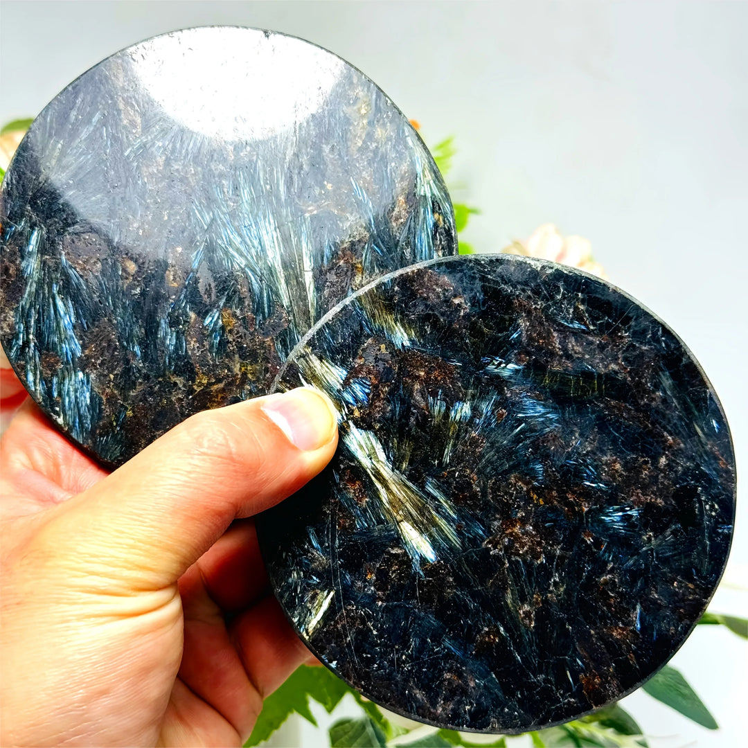 Astrophyllite Crystal Polished Firework Mineral Slice