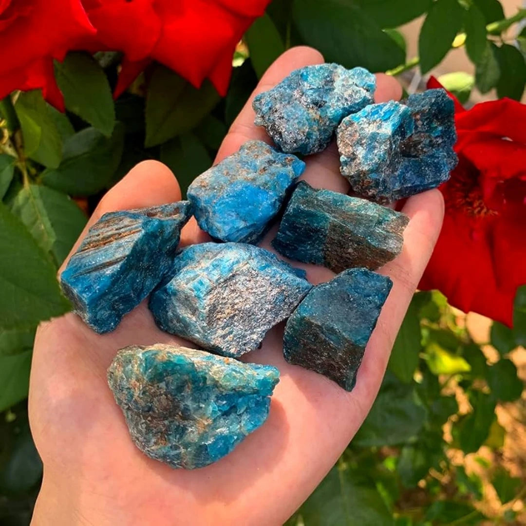 Blue Apatite Raw Crystal Chunk