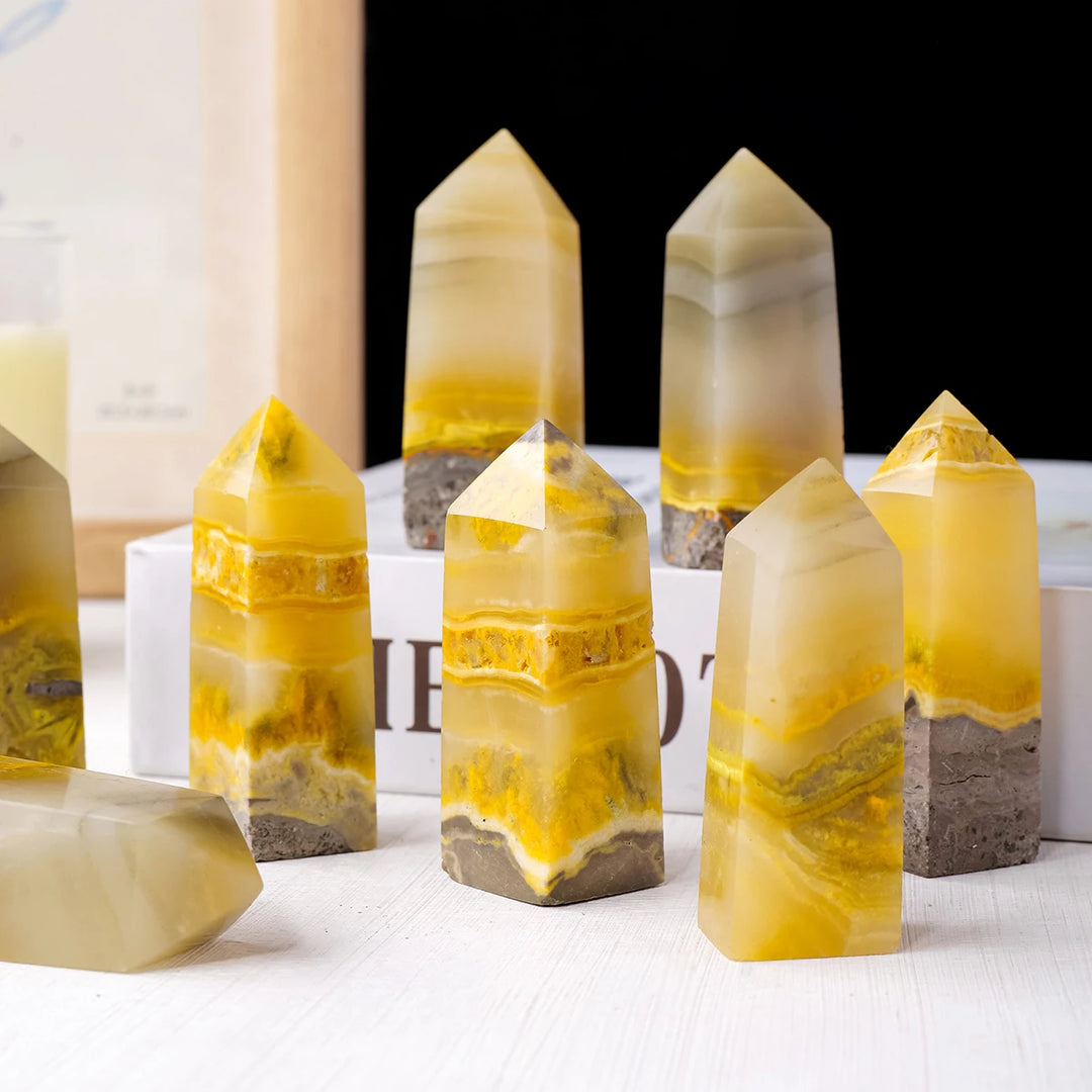 Bumblebee Jasper Crystal Tower