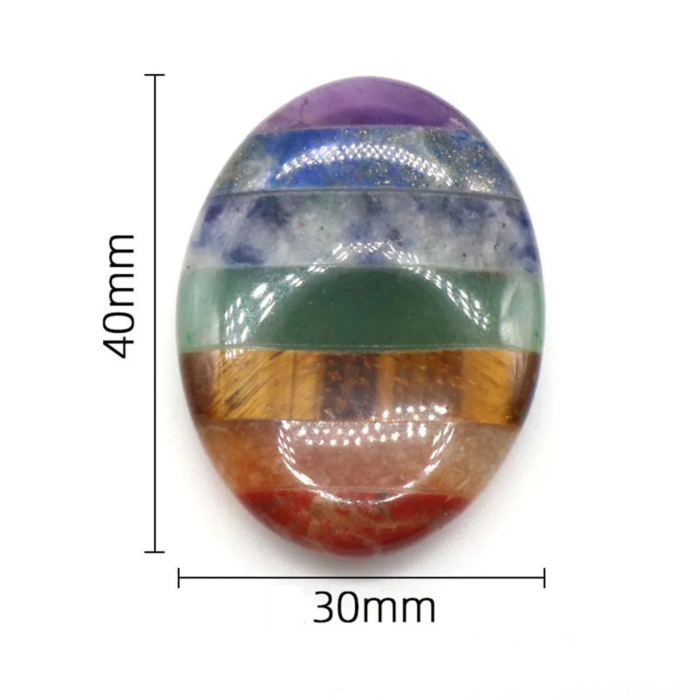 Seven Chakra Crystal Fused Polished Stone Collection
