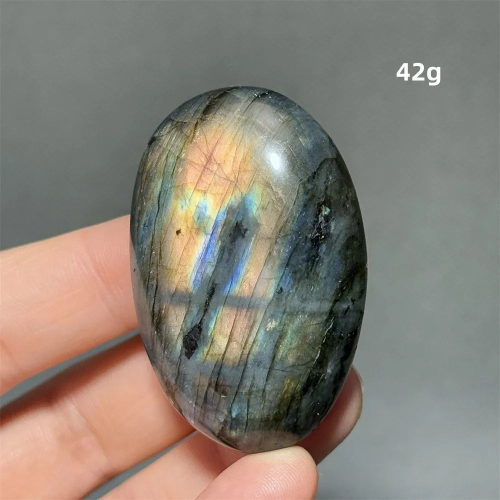Labradorite Crystal Polished Palm Stone